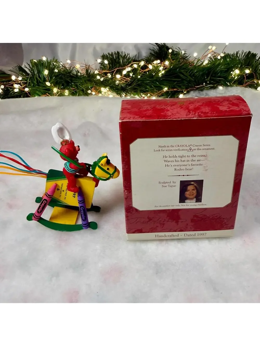 Bright Rocking Colors - Crayola Crayon Rocking Horse - Hallmark Ornament 1997